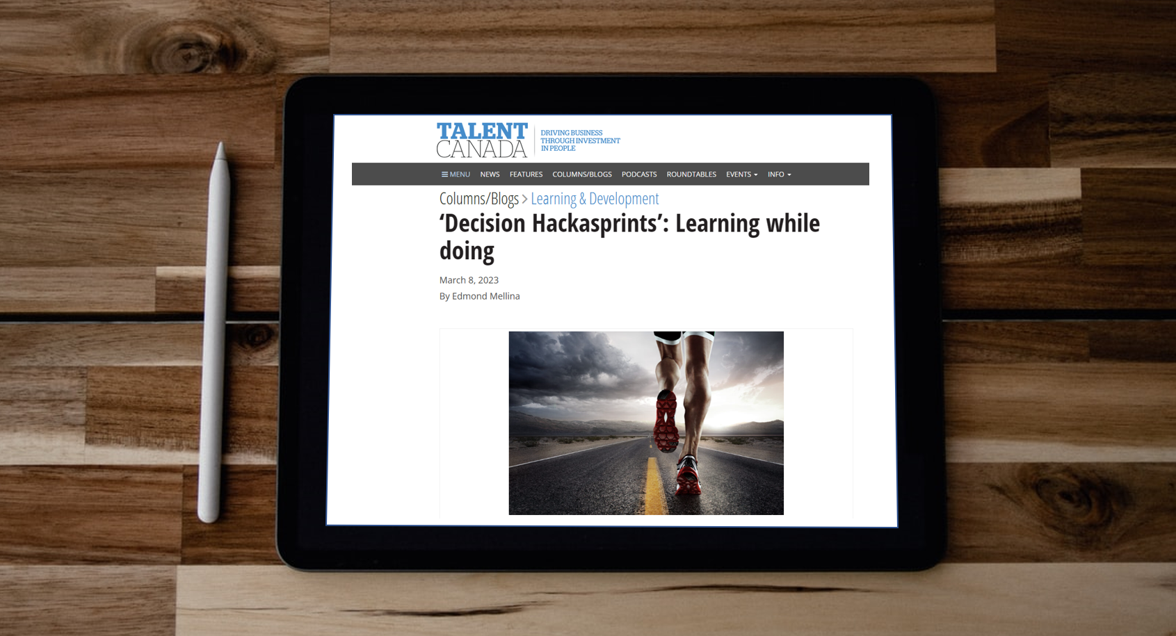 Published article Talent Canada 2023-Mar-08: ‘Decision Hackasprints’: Learning while doing